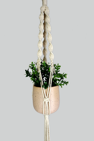 That 70's Show - Handmade in Australia, twist natural macrame plant hanger